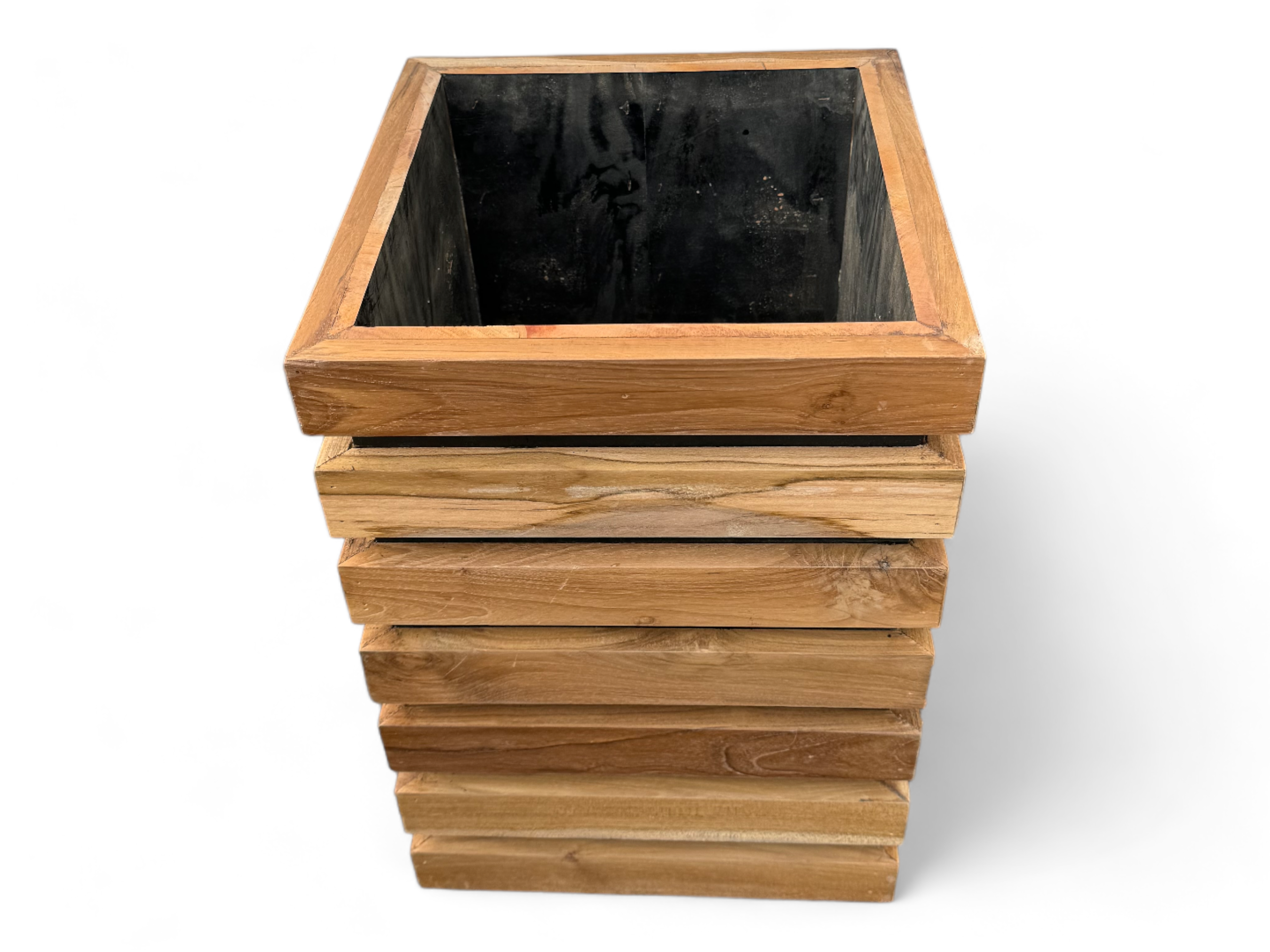 Holz Blumenkasten – Blumenkübel Balkonkasten Pflanzkasten – Handgefertigt – Modern mit Holzlatten