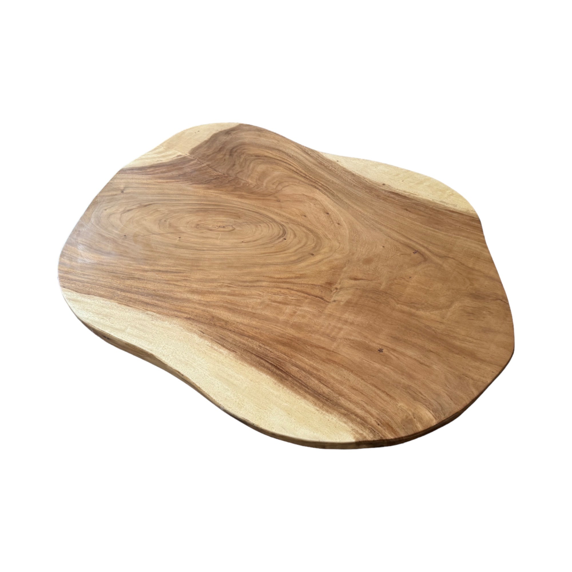 Holz Tischplatte – Wohnzimmertisch – Natürliche Formen – Ausgeschnitten aus massivem Suarholz – 160x114x8 - FaHome
