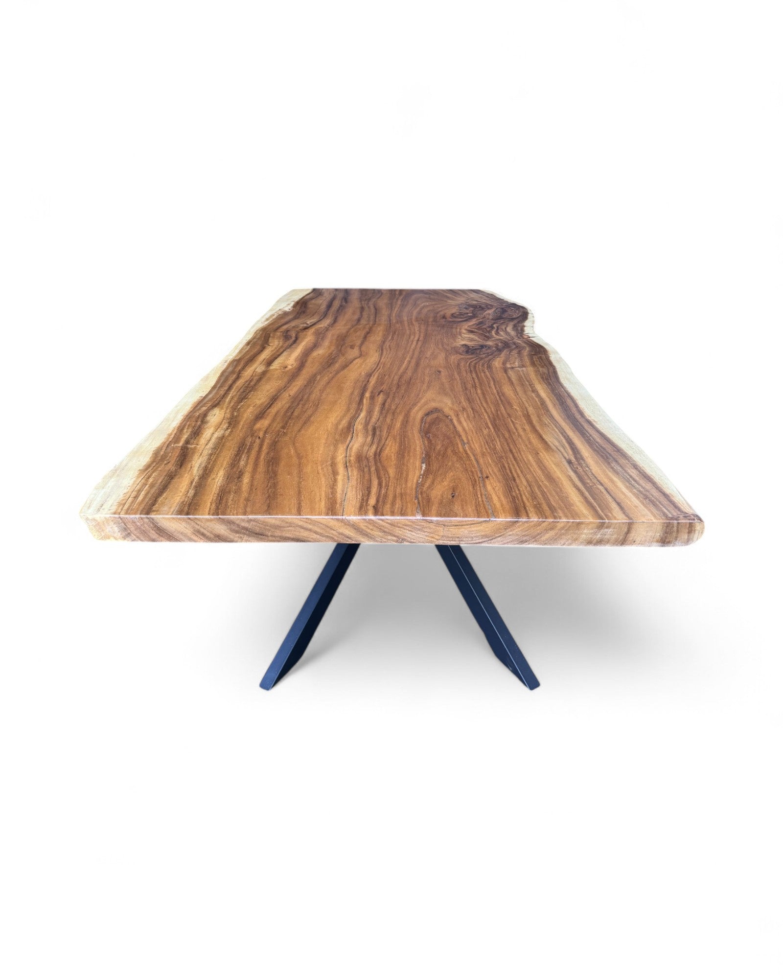 Massivholz Esstisch Natur Baumkante - Holz Tisch Massiv Suarholz EinzelstĂĽcke Tischplatte (200x115x6cm) - FaHome