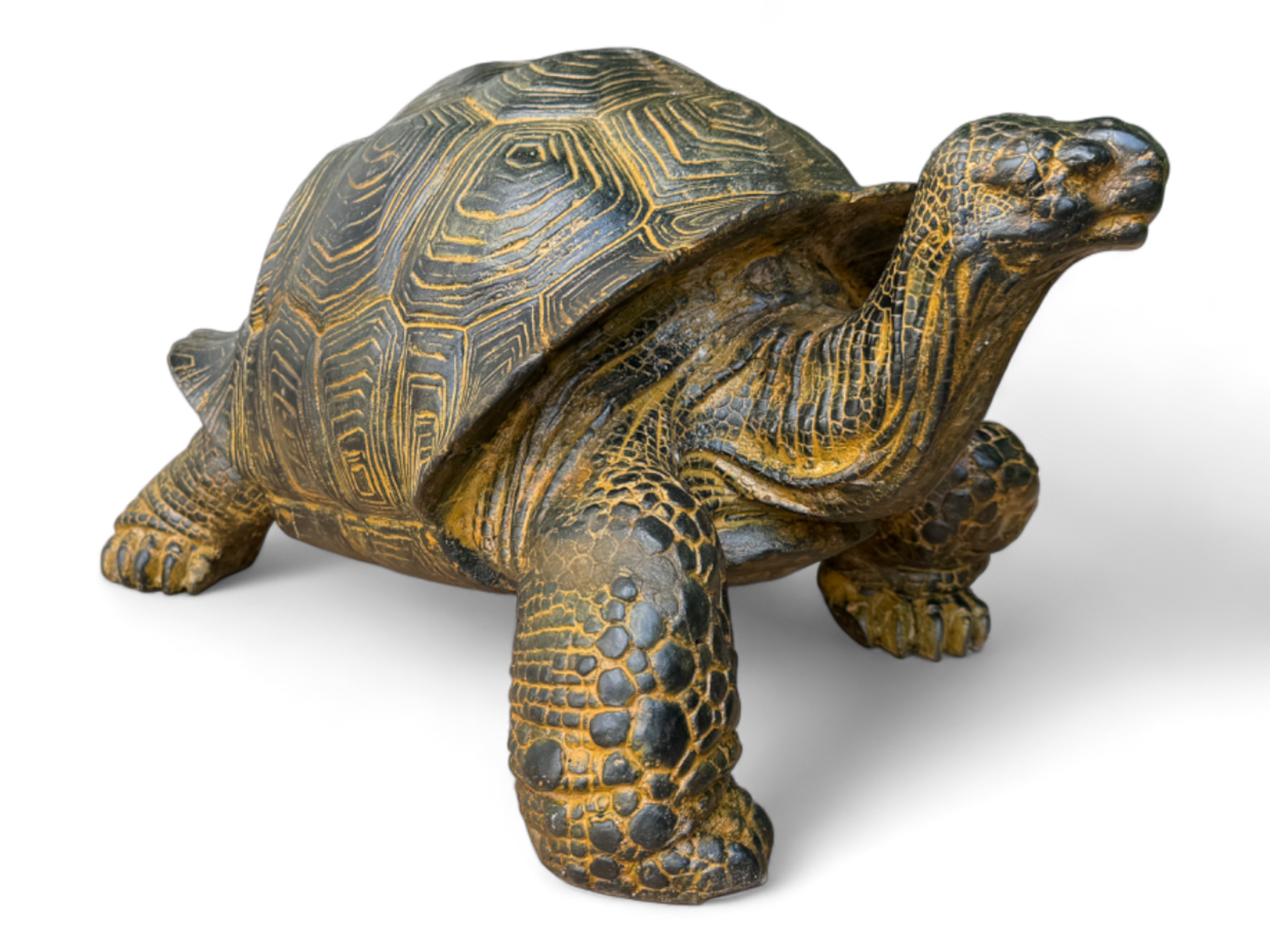 Stein Schildkröten – Pool, Garten, Terrasse - Langlebig und Wetterbeständig – Gelblich aus Glasfaserbeton – 32, 47 und 65 cm - FaHome