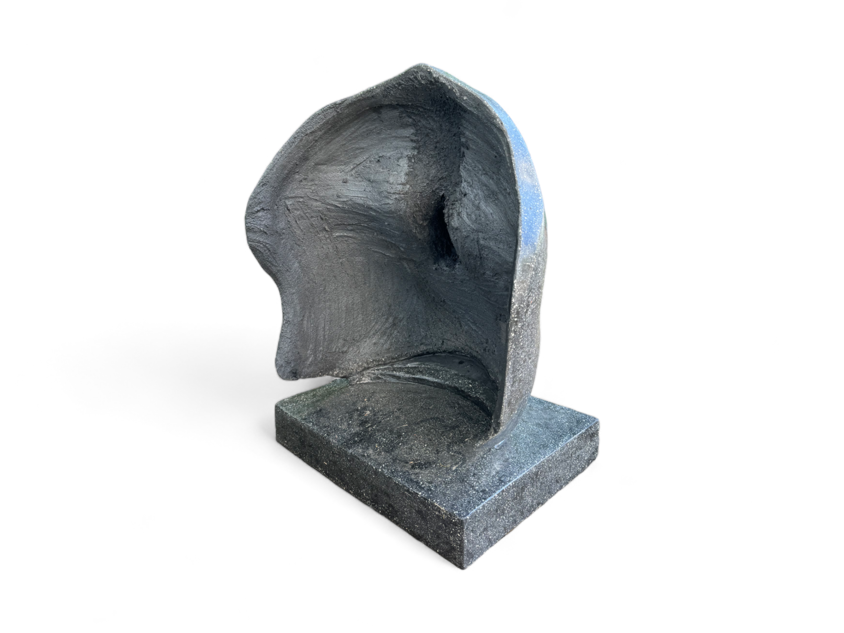 Terrazzo Gesichtsskulptur - Garten, Terrasse, Eingangsbereich - Robust und ästhetisch – Schlafendes Gesicht aus Terrazzo – 85 cm - FaHome