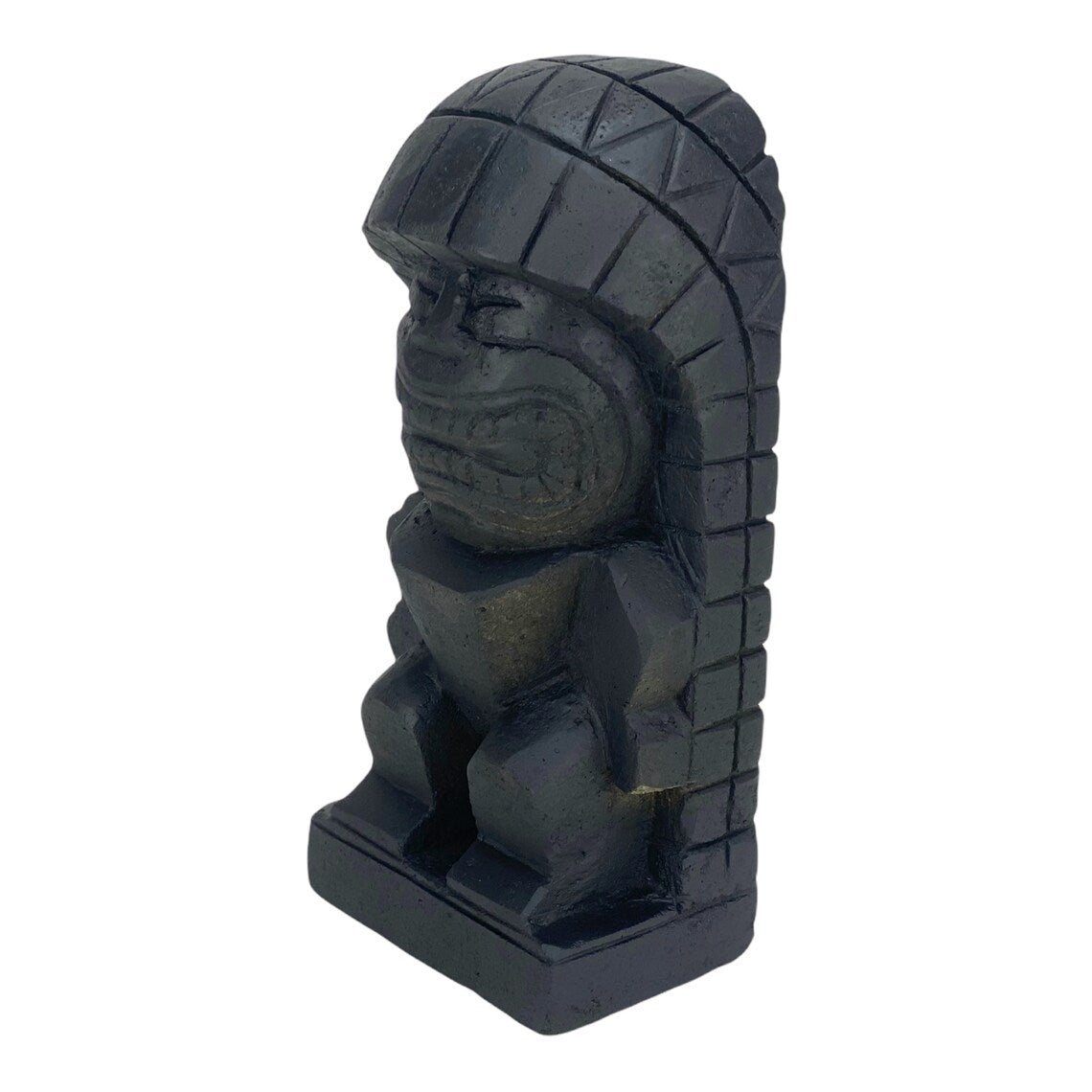 Tiki „Ku“ Figur - Garten Innenbereich Deko - Hawaii Gott des Krieges Statue - Kalkstein - 30x12,5x9 cm (Kopie) - FaHome