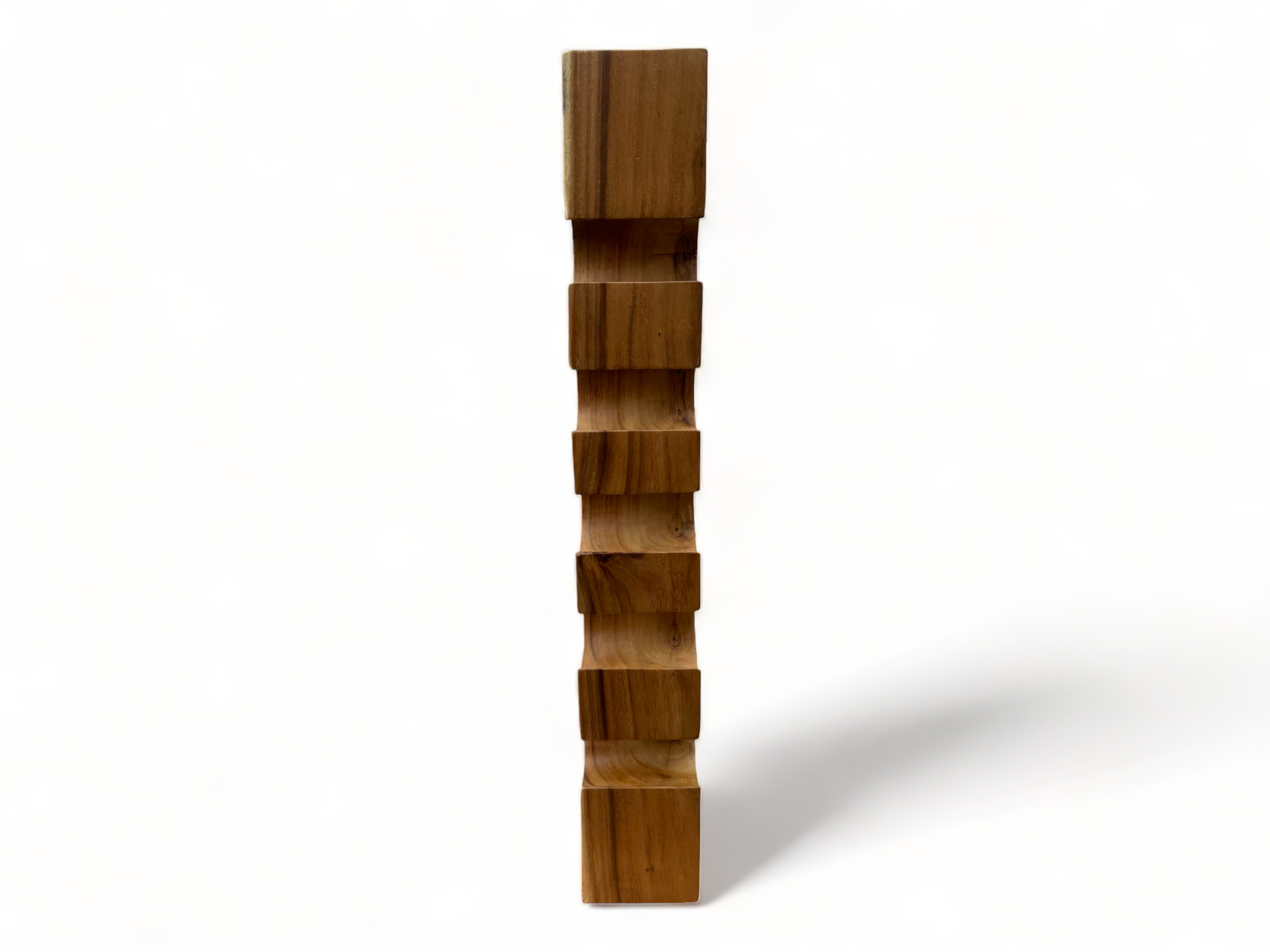 Weinregal Massiv - Küchen Wohnzimmer Deko Weinhalter - Handgefertigt Edel Hochwertig - Eckig aus Suarholz - 50/70/100x19,5x14,5 cm