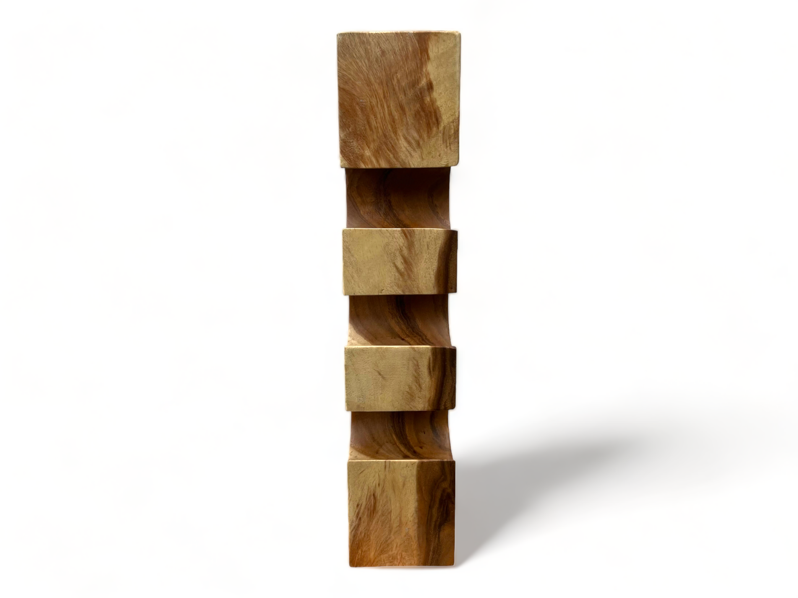 Weinregal Massiv - Küchen Wohnzimmer Deko Weinhalter - Handgefertigt Edel Hochwertig - Eckig aus Suarholz - 50/70/100x19,5x14,5 cm