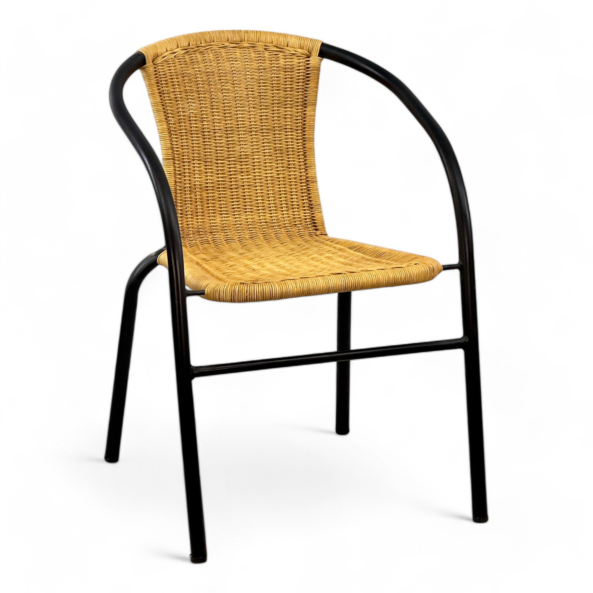 Einzelstück: Stilvoller Gartenstuhl mit geflochtenem Design - FaHome