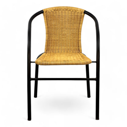 Einzelstück: Stilvoller Gartenstuhl mit geflochtenem Design - FaHome