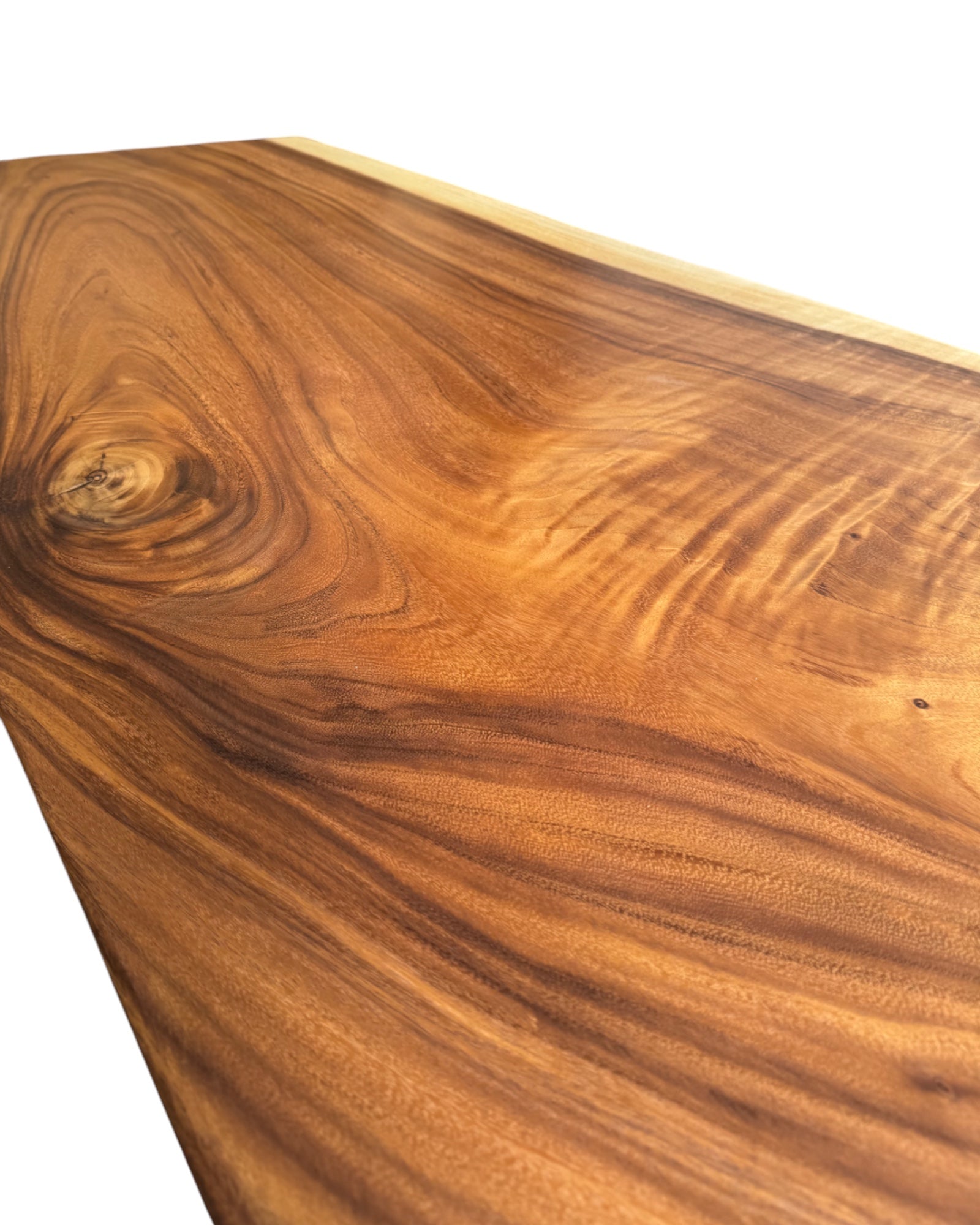 Massivholz Esstisch Natur Baumkante - Holz Tisch Massiv Suarholz Einzelstücke Tischplatte (200x92x8cm)