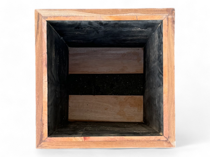 Holz Blumenkasten – Blumenkübel Balkonkasten Pflanzkasten – Handgefertigt – Modern mit Holzlatten