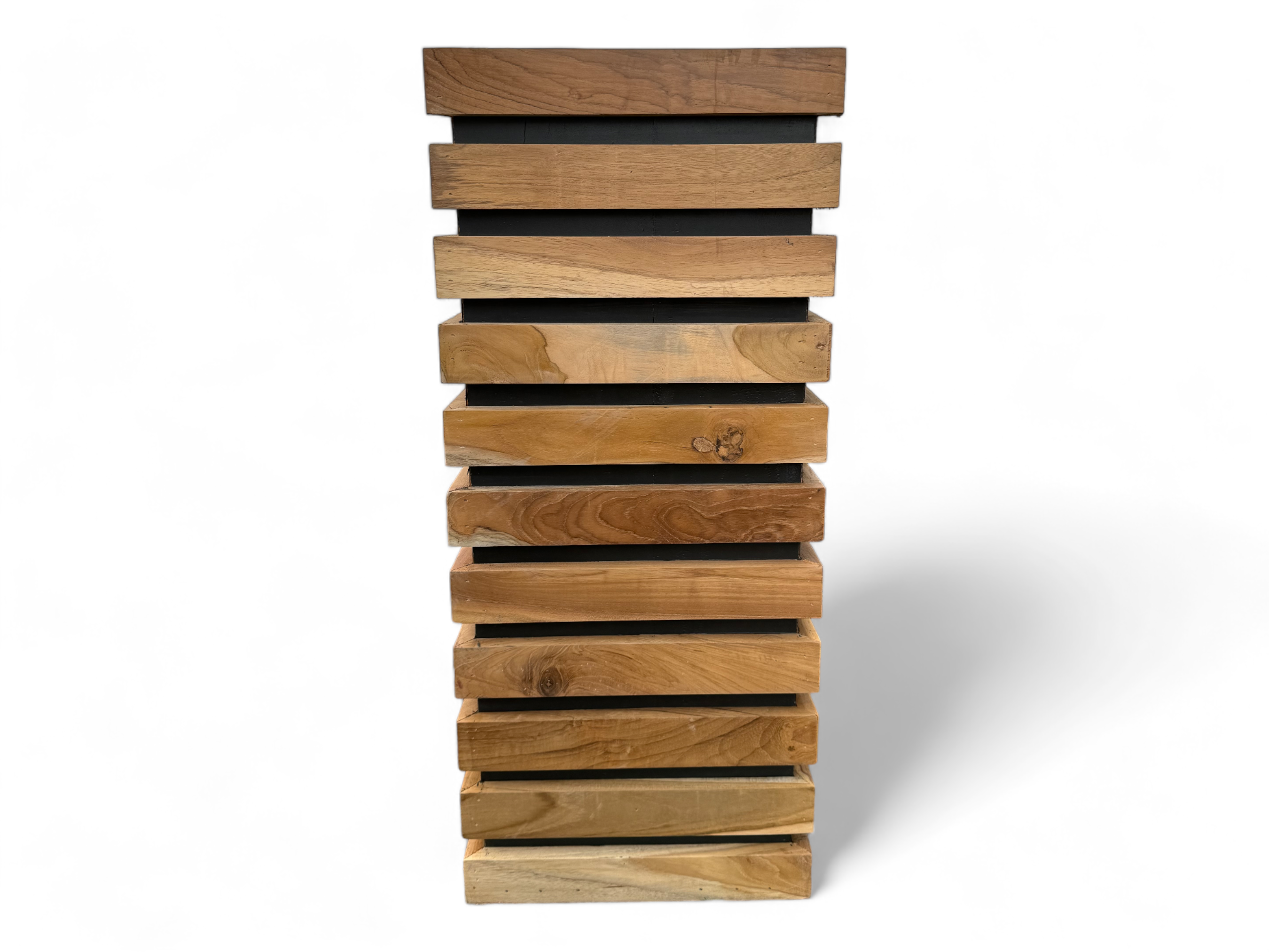 Holz Blumenkasten – Blumenkübel Balkonkasten Pflanzkasten – Handgefertigt – Modern mit Holzlatten