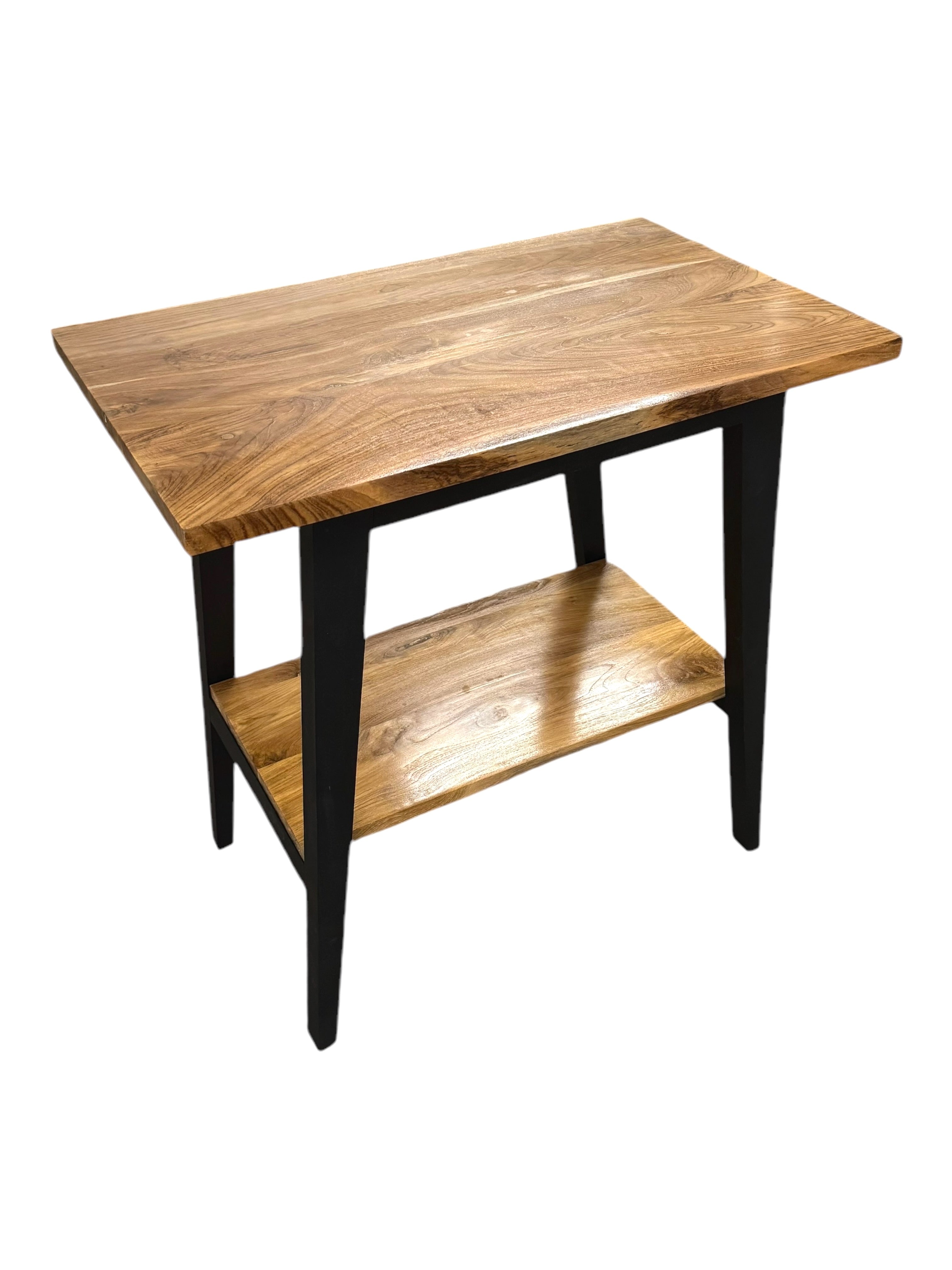 Holz Waschtisch - Mit zusätzlichem Boden - Für Waschbecken - Teakholz - 81x80x50 cm - FaHome