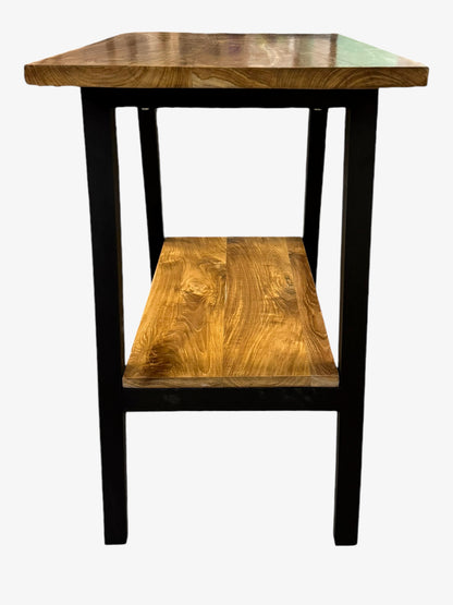 Holz Waschtisch - Mit zusätzlichem Boden - Für Waschbecken - Teakholz - 81x80x50 cm - FaHome