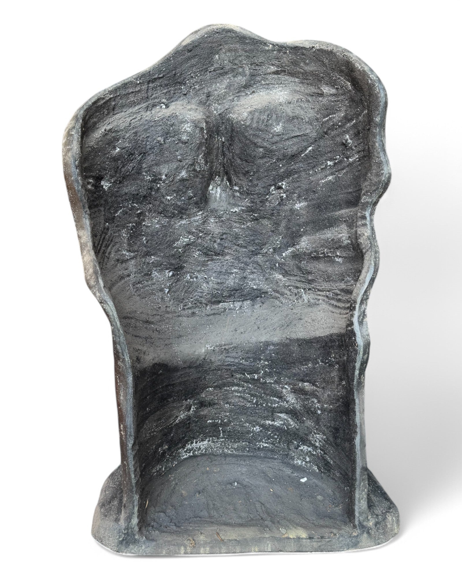 Männliche Gesichtsskulptur - Garten, Terrasse, Eingangsbereich - Robust und ästhetisch – Schlafendes Gesicht aus Betonguss – 125x77x50 cm - FaHome