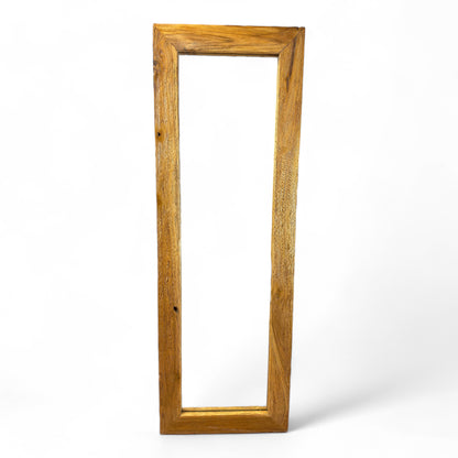 Teakholz Spiegel - Anlehnen Dekorieren Staunen – Massiver Eckiger Standspiegel – 120&150x50 cm - FaHome