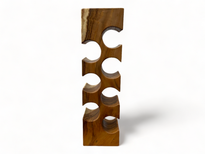 Casier à vin massif - décoration de cuisine salon porte-vin - fait main noble de haute qualité - carré en bois de Suar - 50/70/100x19,5x14,5 cm