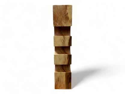 Casier à vin massif - décoration de cuisine salon porte-vin - fait main noble de haute qualité - carré en bois de Suar - 50/70/100x19,5x14,5 cm