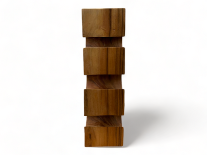 Casier à vin massif - décoration de cuisine salon porte-vin - fait main noble de haute qualité - carré en bois de Suar - 50/70/100x19,5x14,5 cm