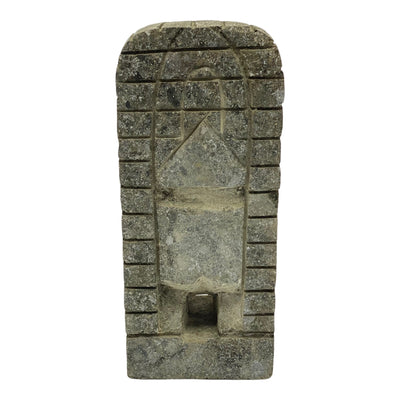 Tiki "Ku" Figure - Garden Indoor Decoration - Hawaii God of War Statue - Limestone - 30x12.5x9 cm